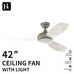 Ventilateur de plafond moderne à 6 vitesses, à haut débit d'air, silencieux, avec moteur DC, avec éclairage et télécommande, pour chambre à coucher, salon - Product Image 2