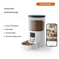 Comedero Inteligente para Mascotas de 4L con Control Remoto por Aplicación, Alimentación Programada, Grabación de Video, Grado Alimenticio, Digital, para Dueños Ocupados, Uso Doméstico