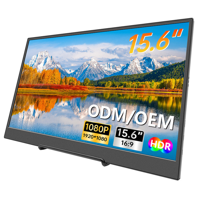 15.6 Inch Portable Laptop Screen Extender IPS Display USB-C Monitor with Ultra-Narrow Frame for Business