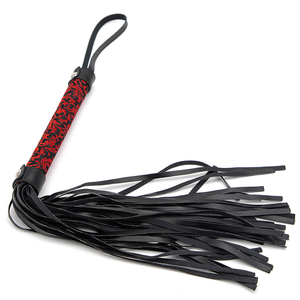 <span class=keywords><strong>Fouet</strong></span> BDSM SM Black Wolf avec sangle en cuir PU et métal pour exercices de Kegel - <span class=keywords><strong>Fouet</strong></span> érotique unisexe - Product Image 1