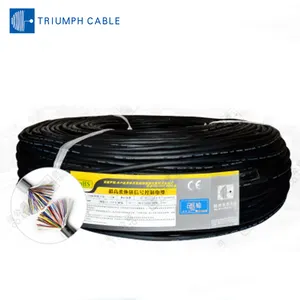 TRVU multi core Wire High Flexible PVC Insulation Wire 14 core 0.75mm 15 core 0.75mm bare copper electrical Cables