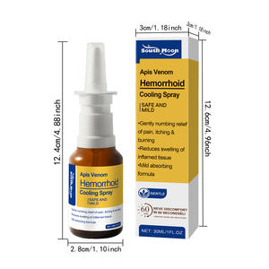 Mejor venta SOUTH MOON Fórmula suave Hidratante Refrescante Fácil <span class=keywords><strong>de</strong></span> absorber Bee Venom Perianal <span class=keywords><strong>Hemorroides</strong></span> Spray - Product Image 2