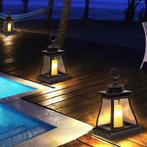 Lámpara de Jardín para Exteriores con Luz LED, Cuerpo de Hierro Impermeable IP65, para Iluminación de Patio y Caminos - Product Image 4