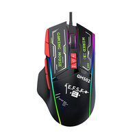 Souris de jeu ergonomique 12800 DPI, filaire USB, optique RGB, 11 boutons, pour ordinateur et bureau