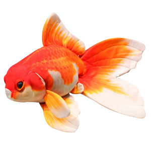 Peluche De Pez Dorado Grande – Almohada Suave De 35 Cm Con Ojos Redondos Y Cola Elegante, Regalo Perfecto Para Niños Y Niñas En Cumpleaños Y Navidad