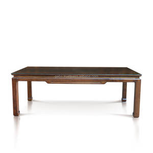 Antique Solid Teak Wood <b>Dining</b> Table Handmade Japanese Style Convertible <b>Furniture</b> for Home Use Inspired by Tiongkok - Product Image 2
