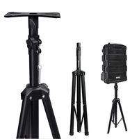 Support de haut-parleur de moniteur de studio réglable en hauteur robuste en métal