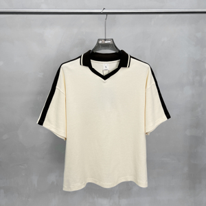 T-Shirt <span class=keywords><strong>Polo</strong></span> Vintage da Uomo in Maglia Waffle, Vestibilità Ampia, Manica Corta, Stile Casual - Product Image 3