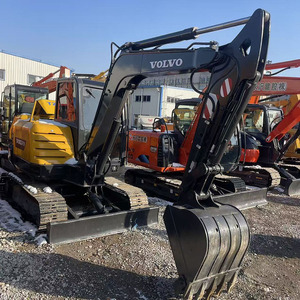 Excavadora Compacta Volvo EC60 de Segunda Mano a Bajo Precio, con Orugas de Acero y Goma, Pintura Original, en Stock - Product Image 1