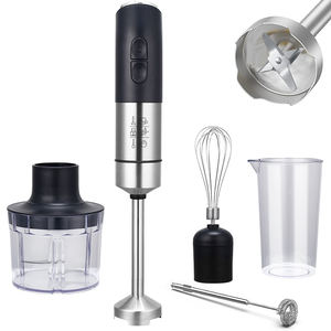 Mezclador multifuncional de dos velocidades al por mayor, mezclador eléctrico de inmersión, batidor de huevos, Espumador de leche, juego mezclador Manual de acero inoxidable - Product Image 5