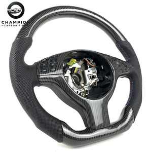 Volante de Fibra de Carbono Personalizado para <span class=keywords><strong>BMW</strong></span> E39 E46 M3 <span class=keywords><strong>330i</strong></span> 325i <span class=keywords><strong>2002</strong></span> 2003 2004 2005 2006 2007 2008, Accesorios para Automóviles - Product Image 2