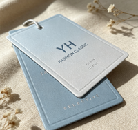 Étiquettes suspendues en carton mat de qualité supérieure, personnalisées, écologiques, avec logo sur mesure pour vêtements, chaussettes et chaussures – Vente en gros usine