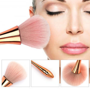 แปรงแต่งหน้าแบบแบนสำหรับเนื้อแป้งฝุ่น บลัชออน ปัดเล็บ ขนแปรงไนลอน ด้ามพลาสติก สำหรับมืออาชีพ - Product Image 2