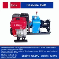 Treuil de tirage de câbles portable 3T 5T 8T, électrique, à essence ou diesel, machine de traction à cabestan pour travaux extérieurs et de construction
