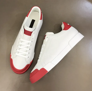 Sneaker di Design Versatili Verniciate da Coppia Scarpe da <span class=keywords><strong>Donna</strong></span> Modello Board in <span class=keywords><strong>Pelle</strong></span> Sportive e per il Tempo Libero Bianche da Uomo Fuori Ufficio - Product Image 2