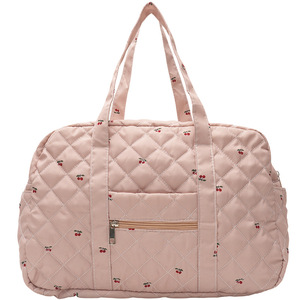 Custom New Large Capacity Lightweight Short Trip Tote Bag Unisex Fashion <b>Single</b> Shoulder Diamond <b>Quilted</b> Zipper Cute Organizer - Product Image 6