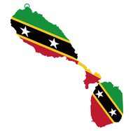 Produits de la série Drapeaux Nationaux Personnalisés : Porte-clés Drapeau de St Kitts et Nevis, Porte-clés Carte du Pays, Cadeau Souvenir pour Accessoire de Décoration