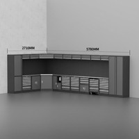 Système de rangement modulaire à tiroirs pour garage et atelier, armoire à outils industrielle personnalisée OEM avec établi mobile