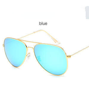 Lunettes de soleil rétro tendance 2021 pour hommes et femmes, monture métallique surdimensionnée, protection UV400, grandes lunettes ovales pour la conduite - Product Image 5