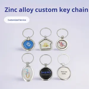 Llavero de Aleación de Zinc con Resina Epoxi, Adhesivo con Logotipo, Código QR Publicitario, Pequeño Regalo Personalizado, Llavero con Personalización Creativa - Product Image 3