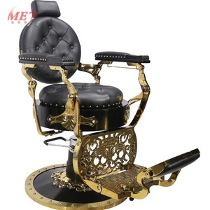 Chaise de barbier avec rotation à 360 degrés et repose-pieds réglable pour la coupe de cheveux, le rasage et le coiffage en salon - Product Image 2