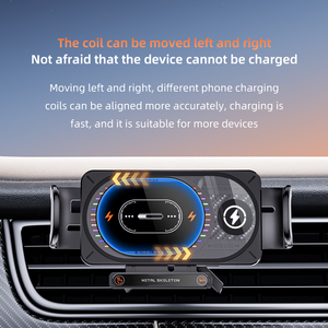 Nouveau <span class=keywords><strong>chargeur</strong></span> avec éclairage, commutation d'écran horizontal et vertical, pour téléphone à écran pliable, support de <span class=keywords><strong>chargeur</strong></span> de voiture sans fil - Product Image 1