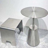 Table d'appoint de balcon en métal polyvalente pour bureau à domicile, salle à manger, école, table basse pour hôtel, atelier, bar, meubles