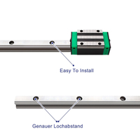 Kit de rails de guidage linéaire à roulements automatiques, rails de 400 mm, blocs de roulements 20CA, haute précision, antirouille pour imprimantes 3D, routeurs CNC