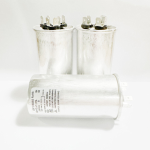 Condensateur de démarrage de compresseur de climatiseur AC CBB65 250V <span class=keywords><strong>60</strong></span>+10 UF métallisé, fourni par une usine avec 30 ans d'expérience - Product Image 1