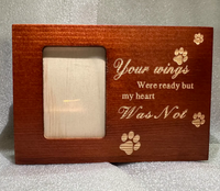 Urnes funéraires pour animaux de compagnie en bois massif avec cadre photo - Urnes funéraires personnalisées pour chiens et chats