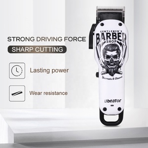 Offerta Speciale: Regolabarba Elettrico Ricaricabile USB Ubeator <span class=keywords><strong>per</strong></span> Uso <span class=keywords><strong>Professionale</strong></span>, Senza Fili, 100-240V, Design Teschio Nero, 1800mAh - Product Image 2