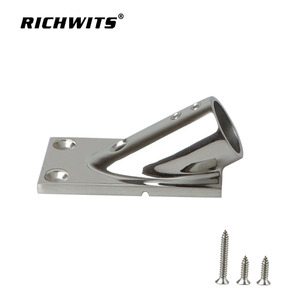ฐานเหล็กสี่เหลี่ยมสแตนเลส RICHWITS 30 องศา สำหรับราวจับเรือยอชท์ - Product Image 2