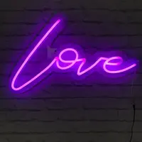 Bảng Hiệu Led Dẻo Tình Yêu Màu Hồng Bảng Acrylic Trong Suốt Làm Theo Yêu Cầu Chữ Love Nhà Cung Cấp Trung Quốc Led Neon