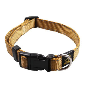 2023 Amazon Best Quality Reflective Nylon Pet Dog Neck Collar Hot Sell Solid Pattern Dog <b>Harness</b> Accessory Polyester <b>Leash</b> Use - Product Image 1