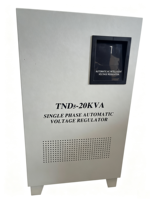 Stabilisateur de tension monophasé 20 KVA, régulateur de tension automatique, sortie AC 220 V, écran LCD, certifié CE ISO9001