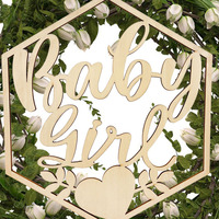 Décorations de mariage en bois et guirlande d'anniversaire – Modèle écologique pour décorations festives