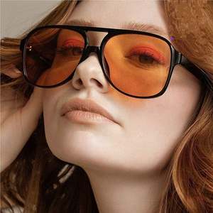 Gafas de Sol Cuadradas Grandes Retro de Moda 2025 con Logotipo Personalizado para Hombre y Mujer, Gafas de Sol de Piloto Extra Grandes para Mujer - Product Image 1