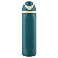 Bouteille isotherme sous vide en acier inoxydable 304 de 28 oz, grande capacité, avec poignée et paille, pour eau et jus de fruits