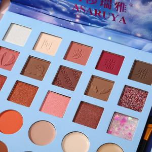 Eye Shadow palet kustom <span class=keywords><strong>28</strong></span> warna pigmen Matte bersinar Glitter <span class=keywords><strong>Eyeshadow</strong></span> unicoorn <span class=keywords><strong>Eyeshadow</strong></span> palet rias label pribadi - Product Image 5