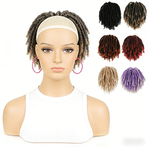 Queue de cheval bouclée et volumineuse en fibre haute température, <span class=keywords><strong>avec</strong></span> pointe en U, portable et facile à appliquer - Product Image 2