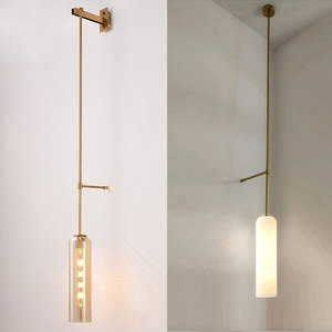 Long Pendant <b>Light</b> Led Wall Lamp Single Head Chandelier For Hotel Lobby <b>Corridor</b> Passage Lighting - Product Image 4