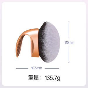 Offre Spéciale <span class=keywords><strong>grand</strong></span> pinceau de maquillage avec poignée en poudre en stock pour <span class=keywords><strong>le</strong></span> mélange de maquillage bronzant pour <span class=keywords><strong>le</strong></span> visage et <span class=keywords><strong>le</strong></span> corps - Product Image 6