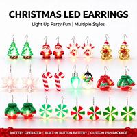 Boucles d'oreilles lumineuses en forme de bonbons, décoratives et colorées, pour soirées, cadeaux pour femmes et filles, vente en gros, en stock