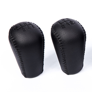Ricambi auto <span class=keywords><strong>e</strong></span> accessori in pelle pomos de palanca leva del cambio manuale per auto a 5 marce - Product Image 1