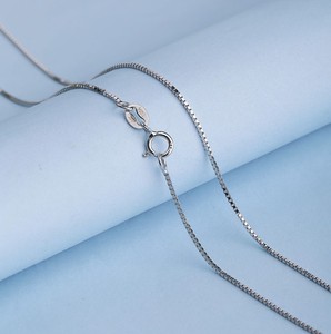 0.7mm 0.8mm 1.0mm Thickness Gold Plated Rose Gold Plated Basic 925 Sterling <strong>Silver</strong> <strong>Chain</strong> <strong>Box</strong> <strong>Chain</strong> - Product Image 4