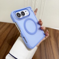 Coque Duo pour iPhone, transparente mate, magnétique, anti-chute, compatible avec la peau, nouvelle coque antichoc pour iPhone Duo