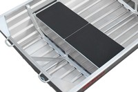 Bateau de jeu d'eau en aluminium de 16 pieds avec support de planche et barre de remorquage Bateau à rames polyvalent