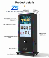 Distributeur automatique de cartes TCG avec écran tactile de 43 pouces, 264 emplacements, pour centre commercial, avec paiement Nayax