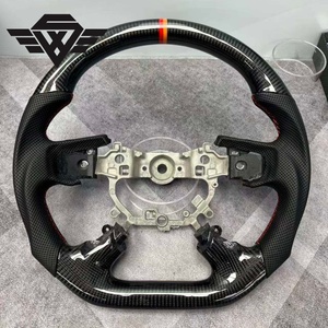 <span class=keywords><strong>Volant</strong></span> de voiture personnalisé en fibre de carbone véritable de style sportif pour Mitsubishi Pajero Triton Montero V73 V77, amélioration de l'intérieur automobile - Product Image 1