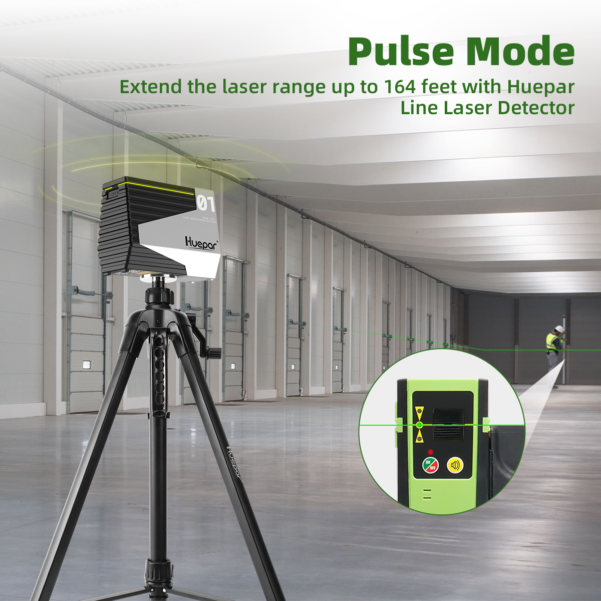 E011G Green Laser Level Self Leveling Cross Line Rechargeable Tool & Motion Sens
